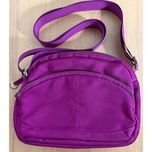 Travelon Signature Small Shoulder/Crossbody Bag in Fuchsia